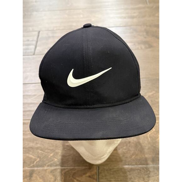 Nike Golf Pro Dri-Fit Mens Black Adjustable SnapBack Hat Baseball Cap 892643-010 - Picture 2 of 10